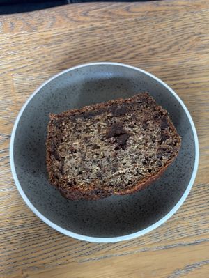 Banana bread  at Blackbird in Bruges