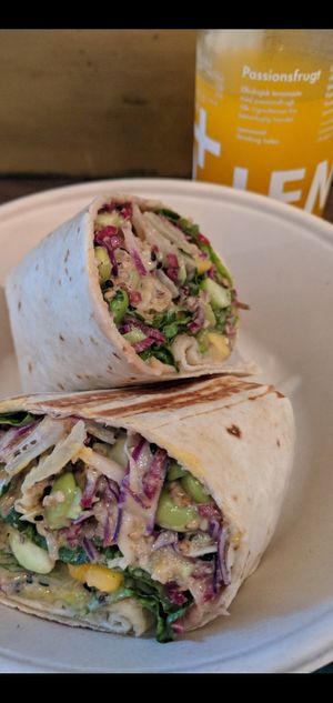 Vegan wrap at Glo - Tivoli Food Hall in Copenhagen