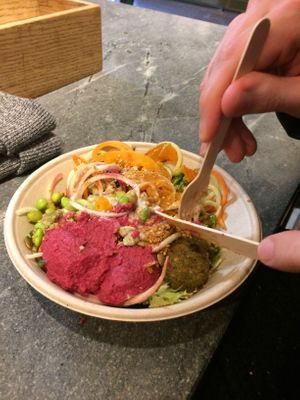 Falafel bowl at Glo - Tivoli Food Hall in Copenhagen