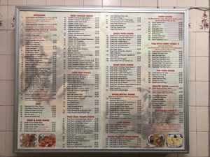 1/2 wall mounted menu’s at Happy Garden in Wolverhampton