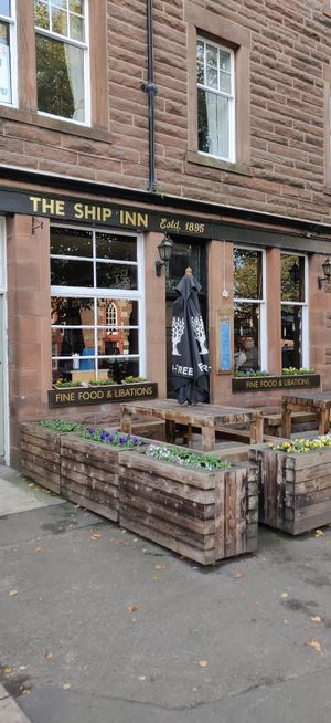 Outside at The Ship Inn in North Berwick