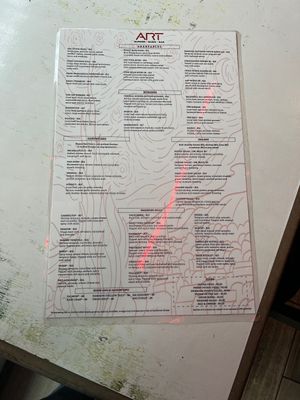 Menu  at Art Burger Sushi Bar in Myrtle Beach