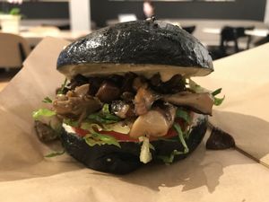 Amazing bagel sandwiches  at Plantmade in New York City