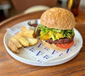 Delicious breakfast burger   at Secret Spot - Berawa in Tibubeneng