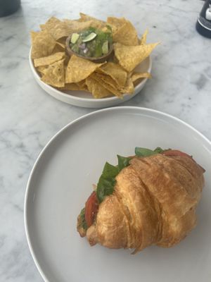 pesto croissant and chips w guac   at Secret Spot - Berawa in Tibubeneng