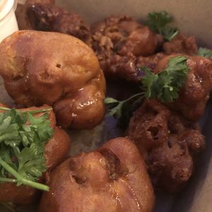 Close up shop of the tempura bowl  at Secret Spot - Berawa in Tibubeneng