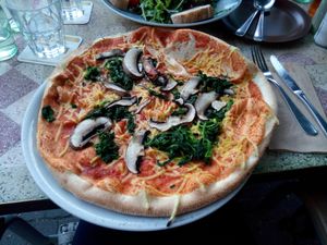 Mushroom Pizza at Aposto in Aachen