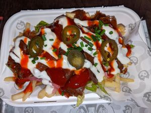 Kebab fries at Knaves Kitchen in Leeds