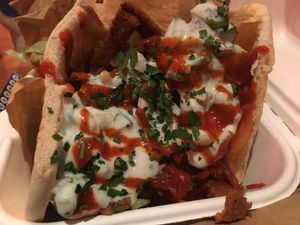 Seitan Pitta - the Mill Hill special  at Knaves Kitchen in Leeds