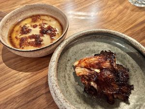 Blue oyster mushrooms   at Ark in Copenhagen