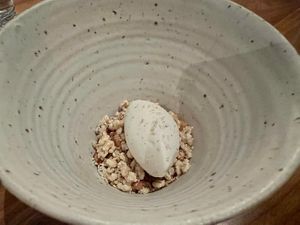 Crunch and ice cream   at Ark in Copenhagen