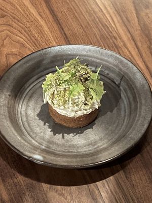 Sourdough crumpet  at Ark in Copenhagen