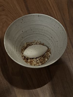 Plum barley creme fraiche tonka  at Ark in Copenhagen