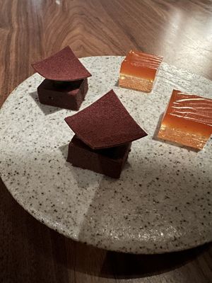 Petit fours  at Ark in Copenhagen