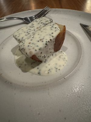 Potato julienned, tonburi, horseradish  at Ark in Copenhagen