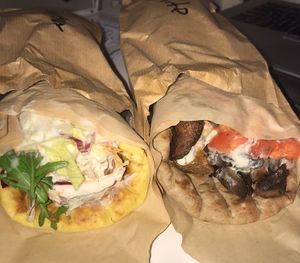 Kebab (left) and White (right)   at Cookoomela Grill in Athens