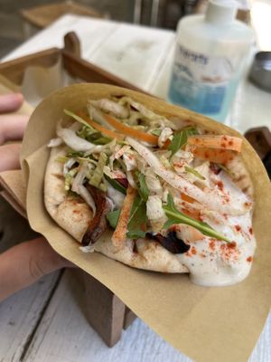 The cheap Gyro dish I had  at Cookoomela Grill in Athens