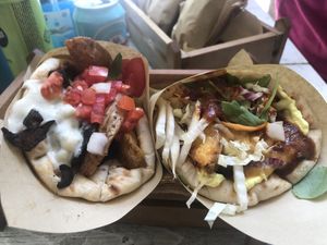 White and classic and brown and barbecue   at Cookoomela Grill in Athens