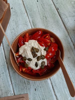 Dako salad at Cookoomela Grill in Athens