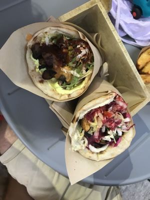 Mushroom souvalaki  at Cookoomela Grill in Athens