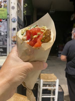 Portions are awesome !  at Cookoomela Grill in Athens