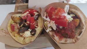 Souvlaki at Cookoomela Grill in Athens