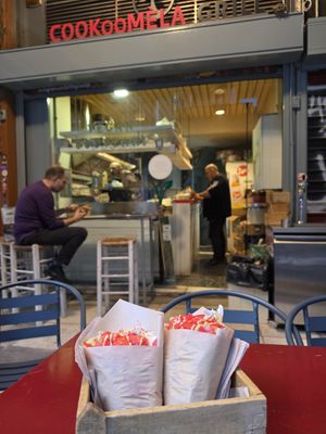  at Cookoomela Grill in Athens