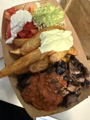 Mushroom gyros  at Cookoomela Grill in Athens
