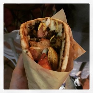 YELLOW WRAP at Cookoomela Grill in Athens