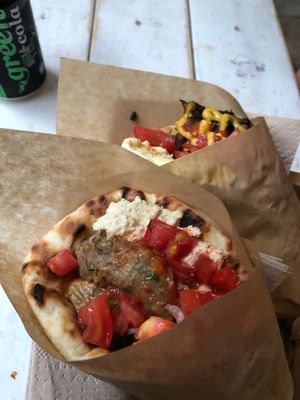 Kebab and gyro at Cookoomela Grill in Athens