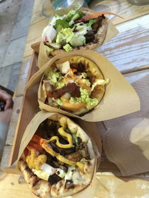 Yummy gyros! I recommend the “yellow” at Cookoomela Grill in Athens