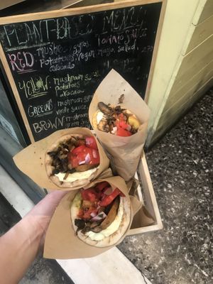 Red Gyros at Cookoomela Grill in Athens