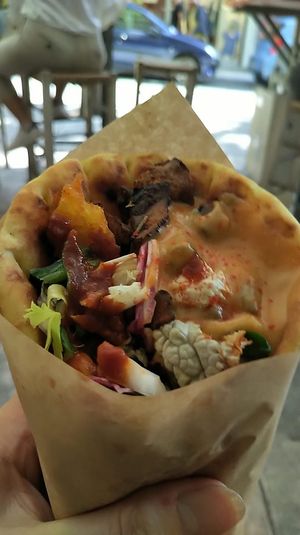 Best vegan wrap/gyros ever. at Cookoomela Grill in Athens
