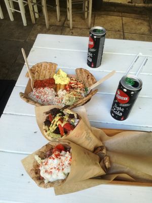 Yellow & Lentil Kebap at Cookoomela Grill in Athens