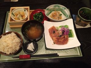 Set meal at Rocco at Rocca in Osaka