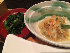 Side dishes at Rocca in Osaka