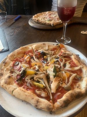 Verdura pizza!!  at Pizzeria Tranquillo in Onomichi