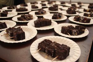 Launch event voting for the favourite! Winning cake was Chocolate Hazelnut cake made with lower GI by replacing part white sugar with coconut sugar, and replacing part oil with pear puree, to make this rich, decadent & moist cake with only the best ingredients. at That Vegan Cake in Northeast Singapore