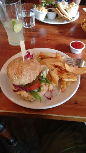 Falafel burger at The 78 in Glasgow