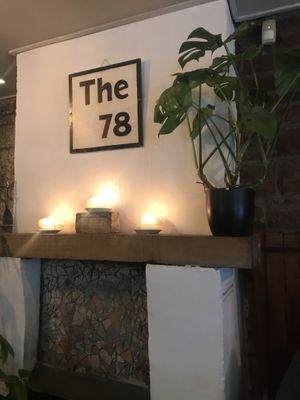 Candles lit at all tables give a great ambiance   at The 78 in Glasgow