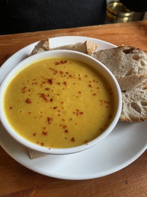Parsnip and ginger soup  at The 78 in Glasgow