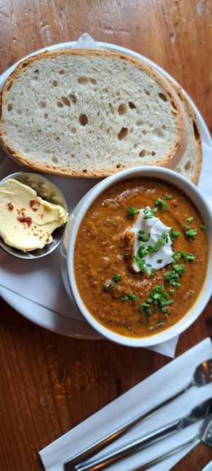 Peanut soup (on special) at The 78 in Glasgow