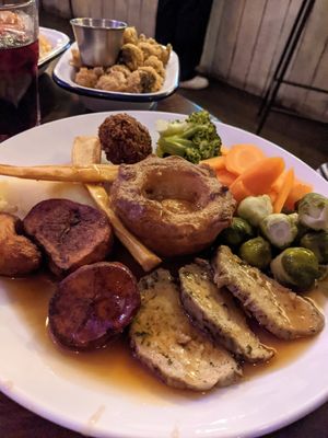 Roast dinner at The 78 in Glasgow