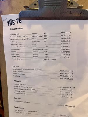 Drinks   at The 78 in Glasgow