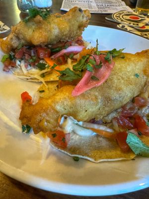 Banana blossom tacos   at The 78 in Glasgow