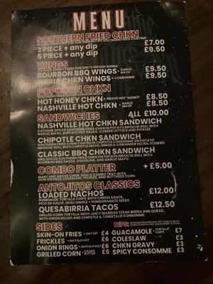 Menu   at The 78 in Glasgow