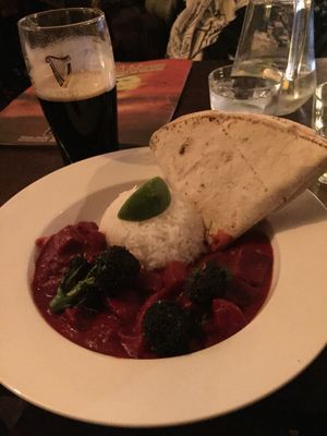 Red beer curry at The 78 in Glasgow