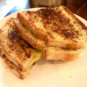 Grilled cheese sandwich - delicious, like cheesy garlic bread... yum! at The 78 in Glasgow