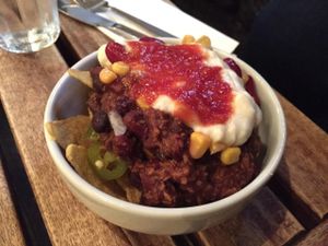 Vegan coconut chili nachos at The 78 in Glasgow