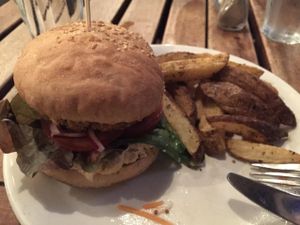 Vegan Falafel burger special at The 78 in Glasgow